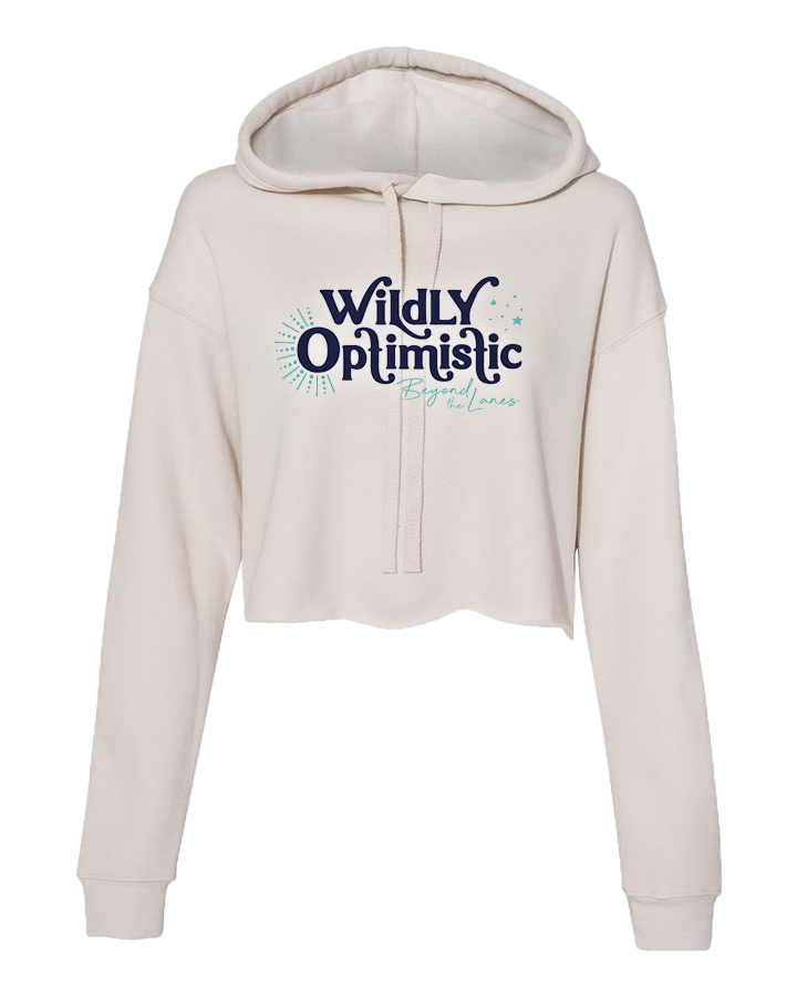 2025 - WILDLY OPTIMISTIC CROP HOODIE