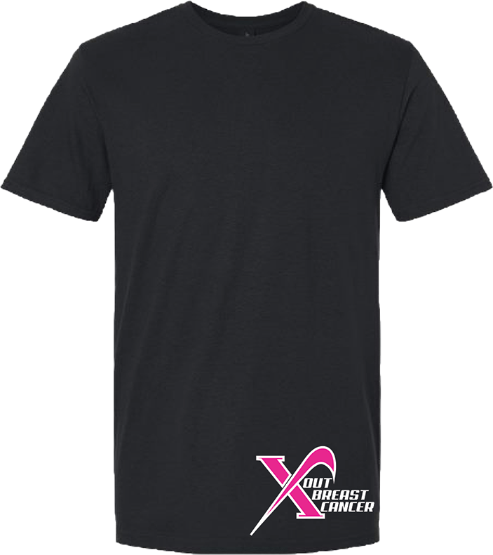 X-OUT BREAST CANCER T-SHIRT (BLACK)