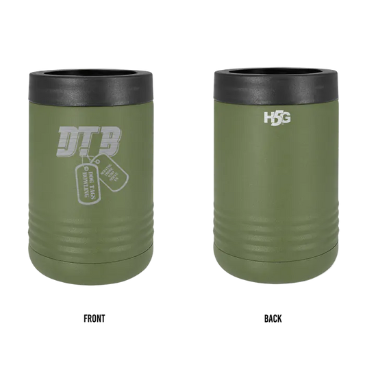 DOG TAGS LASER ENGRAVED BEVERAGE KOOZIE