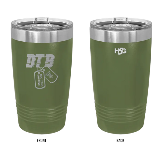 DOG TAGS LASER ENGRAVED TRAVEL TUMBLER - H5G BRANDS