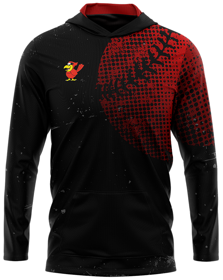 CARDINALS HALFTONE BALL HOODIE (DYE-SUB)