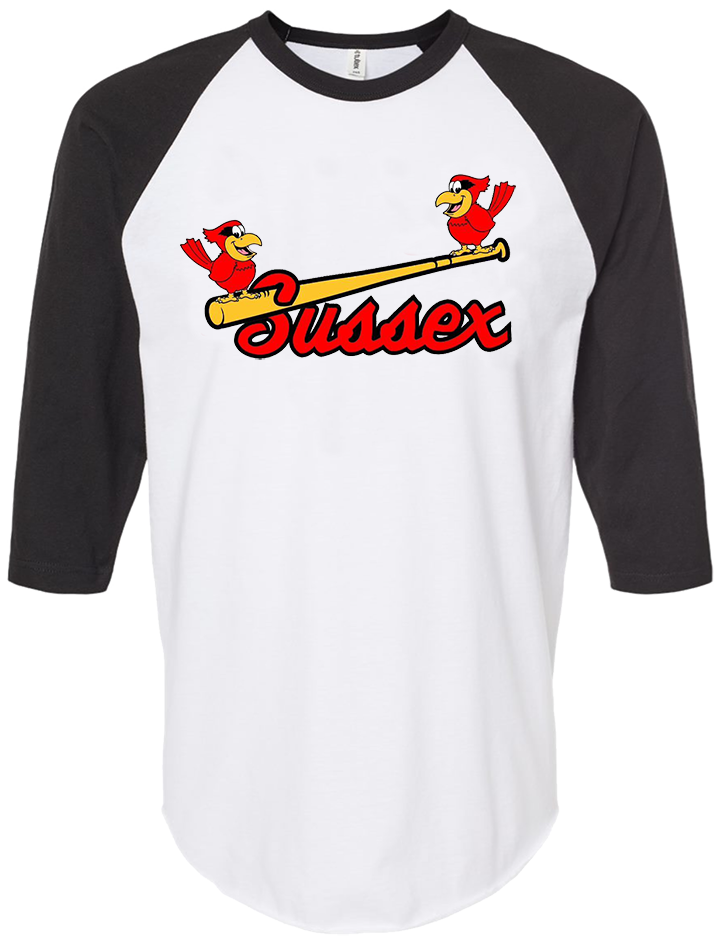 CARDINALS MENS 3/4 BASEBALL TEE