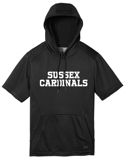 CARDINALS MENS PERFORMANCE SHORT SLEEVE HOODIE