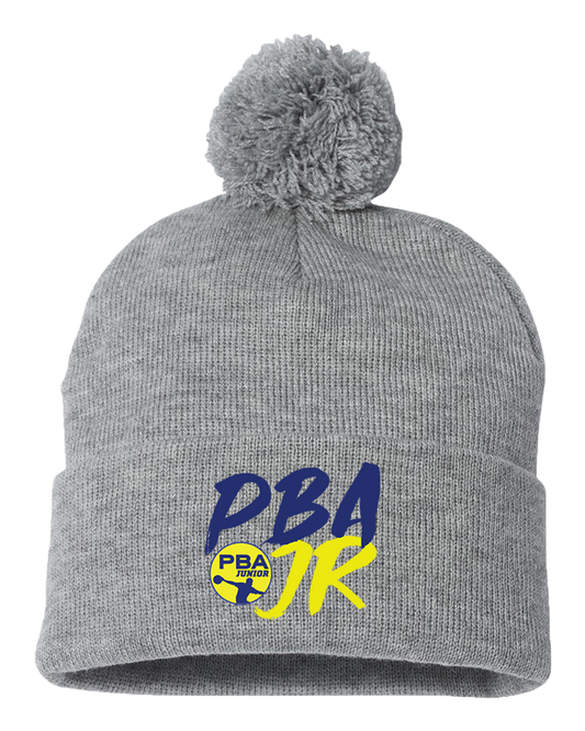 PBA JR - GREY POM-POM BEANIE