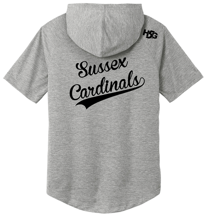 CARDINALS SPORT-TEK® SHORT SLEEVE HOODIE