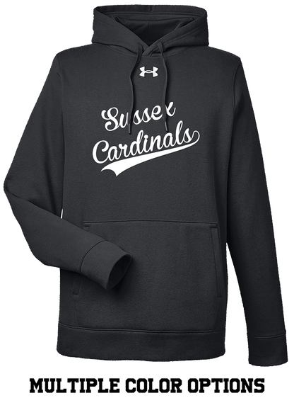 CARDINALS UNDER ARMOUR MENS HOODED SWEATSHIRT